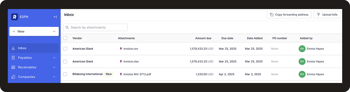 CSV and XLSX